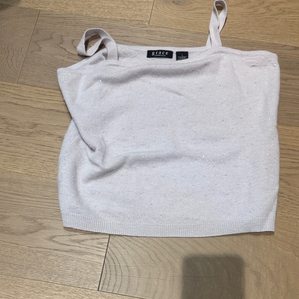 Grace White Camisole Top